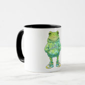 Illustration Cute Frog | Mug de café personnalisé  (Devant gauche)
