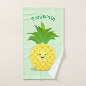 Illustration d'ananas mignon (Serviette à main)