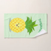Illustration d'ananas mignon (Serviette à main)