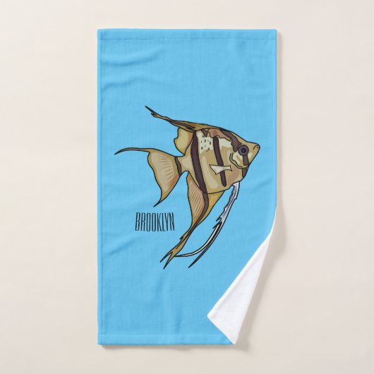 Illustration d'angelfish (Serviette à main)