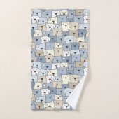 Illustration d'animaux de chiots mignons (Serviette à main)