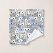 Illustration d'animaux de chiots mignons (Gant de toilette)