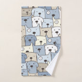 Illustration d'animaux de chiots mignons (Serviette à main)