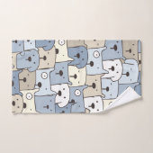 Illustration d'animaux de chiots mignons (Serviette à main)