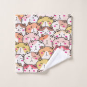 Illustration d'animaux de chiots mignons (Gant de toilette)