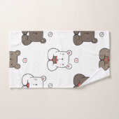 Illustration d'animaux de chiots mignons (Serviette à main)