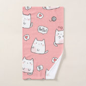 Illustration d'animaux de chiots mignons (Serviette à main)