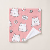 Illustration d'animaux de chiots mignons (Gant de toilette)