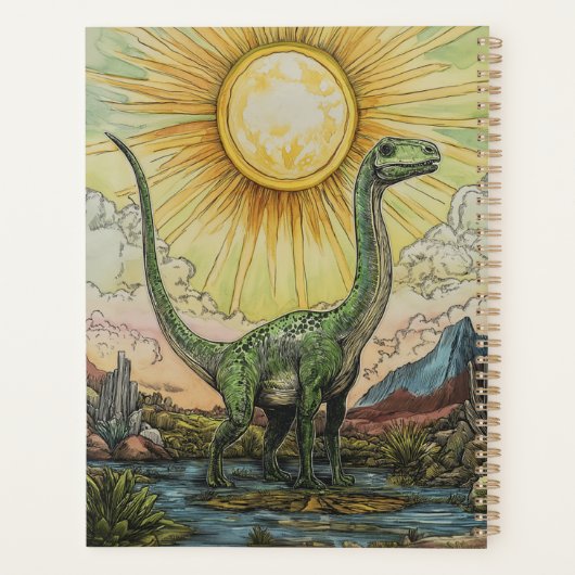 Illustration d'Apatosaurus Dinosaur (Dos)