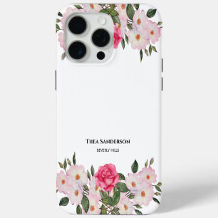 Illustration d'aquarelle de roses blanches roses t