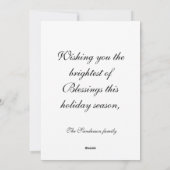 Illustration d'arbre de Yule en forêt Carte de vac (Dos)