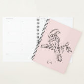 Illustration d'art Abstrait en ligne simple, Boho  (Devant avec enveloppe)