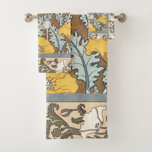 illustration d'art pavot fleur jaune (En situation)