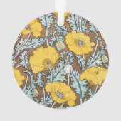 illustration d'art pavot fleur jaune (dos)