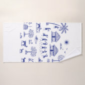 Illustration d'art tribal indien Warli (Serviette de bain)