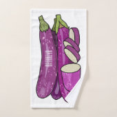 Illustration d'aubergine (Serviette à main)