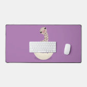 Illustration d'autruche pour bébé à couver mignon (Clavier et souris)