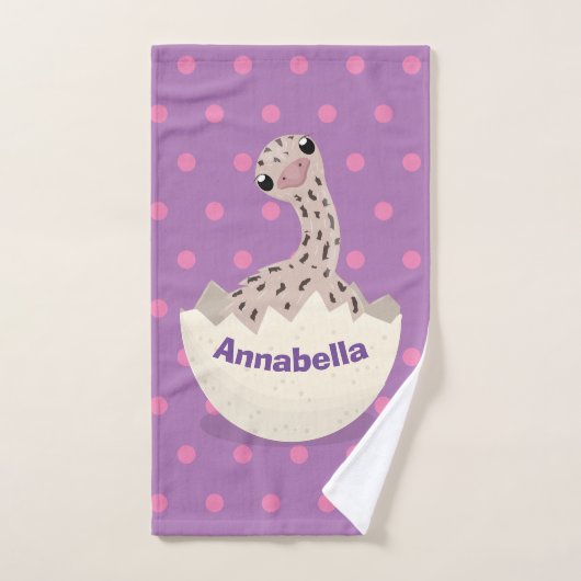 Illustration d'autruche pour bébé à couver mignon (Serviette à main)