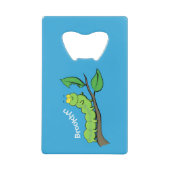 Illustration de bande dessinée de chenille verte m (Devant)