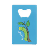 Illustration de bande dessinée de chenille verte m (Dos)