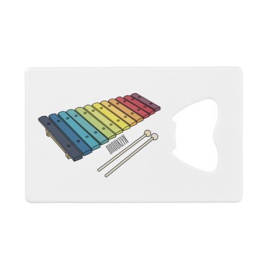 Illustration de bande dessinée en Xylophone (Devant (Horizontal))