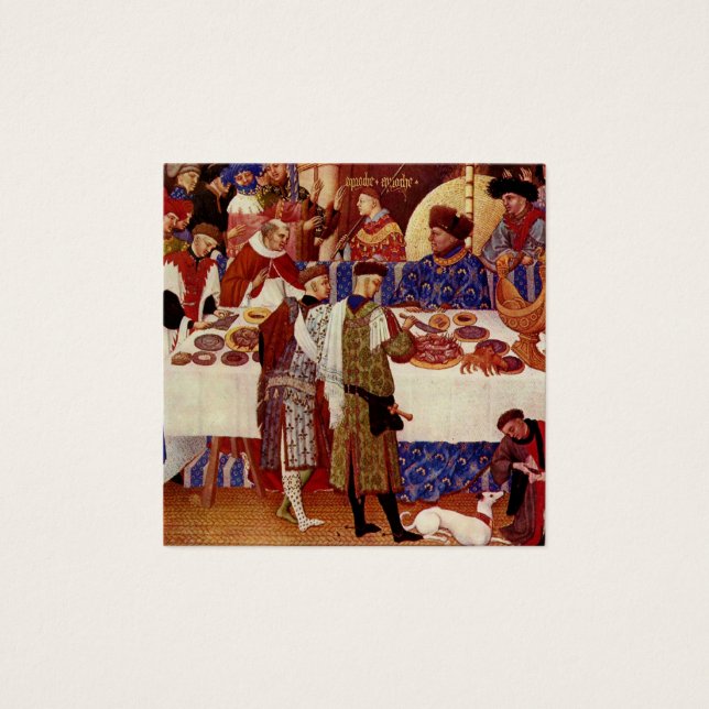 Illustration de banquet médiéval (Devant)