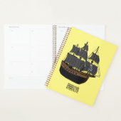 Illustration de bateau pirate (Devant avec enveloppe)