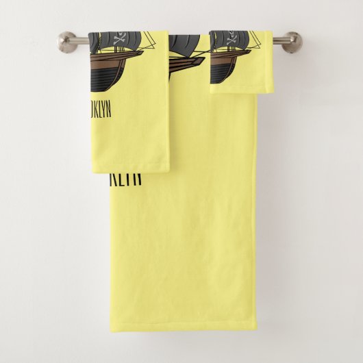 Illustration de bateau pirate (En situation)