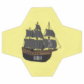 Illustration de bateau pirate (Plat)