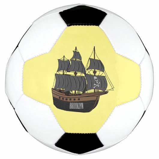Illustration de bateau pirate (Devant)