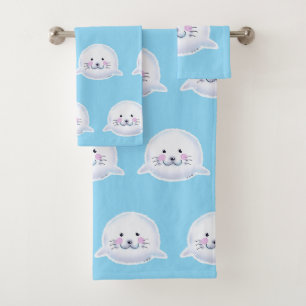 Illustration de bébé phoque mignon et duveteux