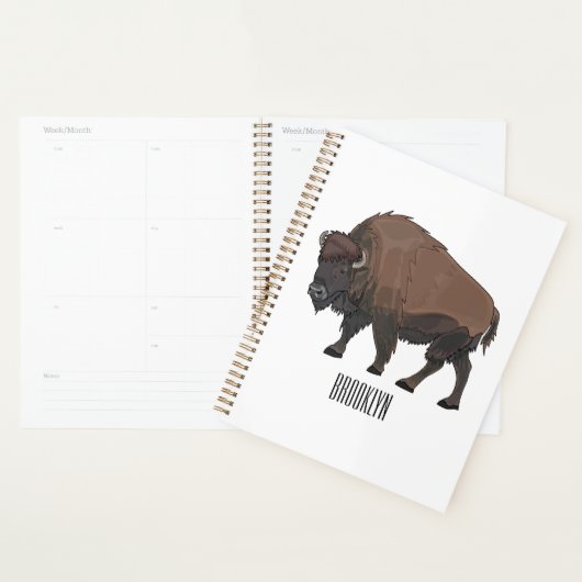 Illustration de bison (Devant avec enveloppe)