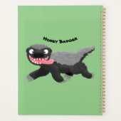 Illustration de blaireau au miel affamé (Dos)