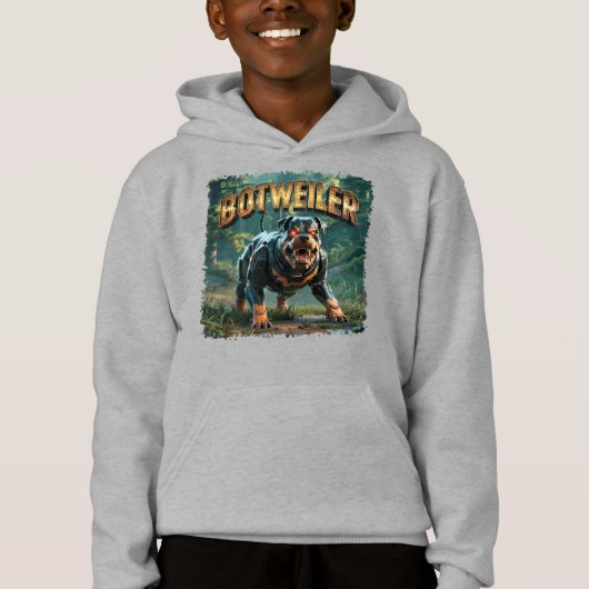 Illustration de Botweiler – Rottweiler Robot Drôle (Devant)