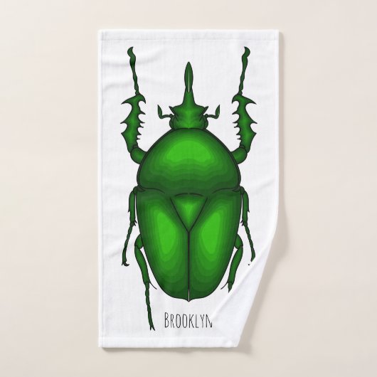 Illustration de bug Mecynorhina torquata (Serviette à main)