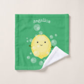 Illustration de bulles de caricatures de citron mo (Gant de toilette)