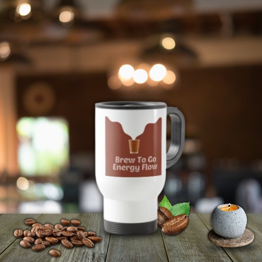 Illustration de café vapeur Voyage/Commute Mug