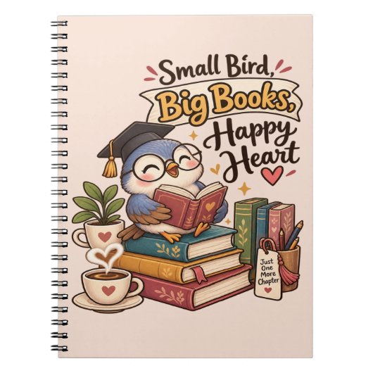 Illustration de cahier de lecture de chouette mign (Devant)