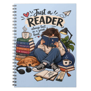 Illustration de cahier de lecture pour amoureux de