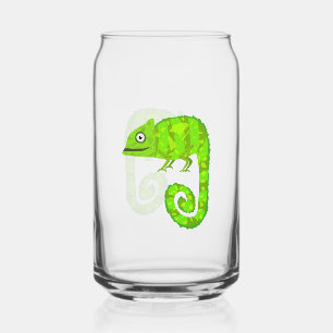 Illustration de caméléon vert mignon Reptile tropi