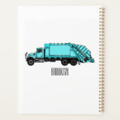 Illustration de camion à ordures (Dos)