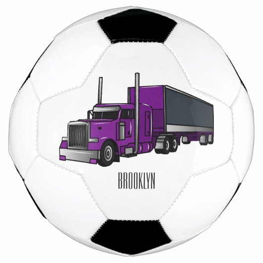 Illustration de camion semi-remorque (Devant)