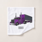 Illustration de camion semi-remorque (Gant de toilette)