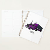 Illustration de camion semi-remorque (Devant avec enveloppe)