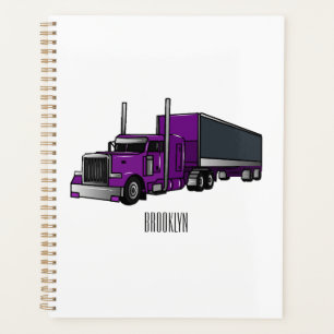 Illustration de camion semi-remorque