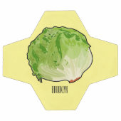Illustration de caricature de laitue (Plat)