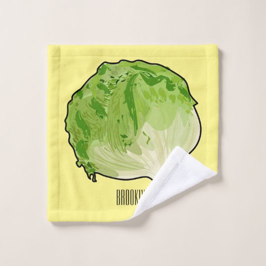 Illustration de caricature de laitue (Gant de toilette)