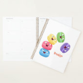 Illustration de caricature de macarons marrant mig (Devant avec enveloppe)