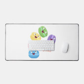 Illustration de caricature de macarons marrant mig (Clavier et souris)