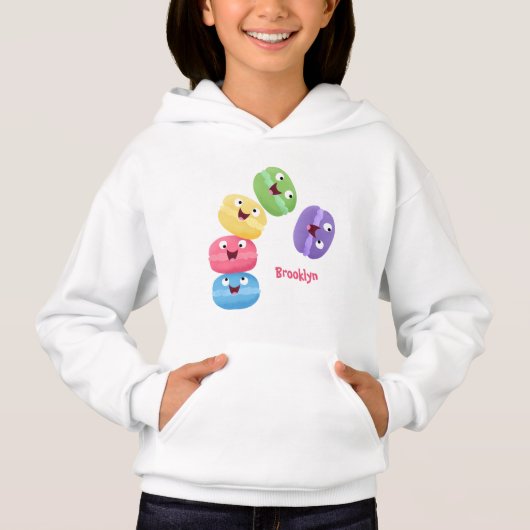 Illustration de caricature de macarons marrant mig (Devant)